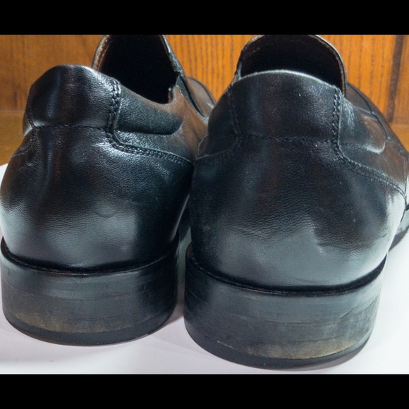 ▪️JOHNSTON & MURPHY▪️Black Leather Slip-On Loafers - Picture 6 of 10